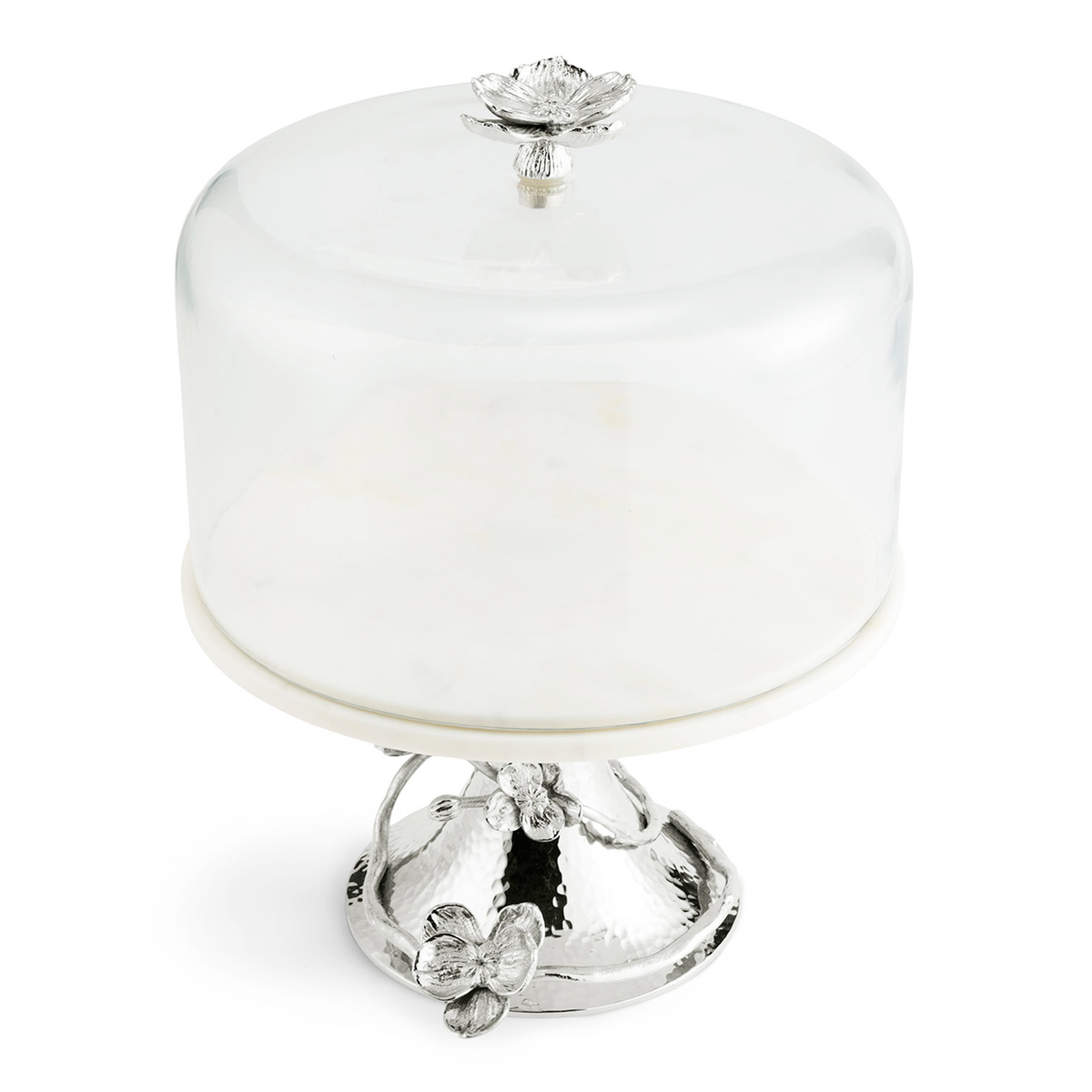 White Orchid Cake Stand wtih Dome, Michael Aram - RSVP Style