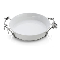 White Orchid Pie Dish - RSVP Style
