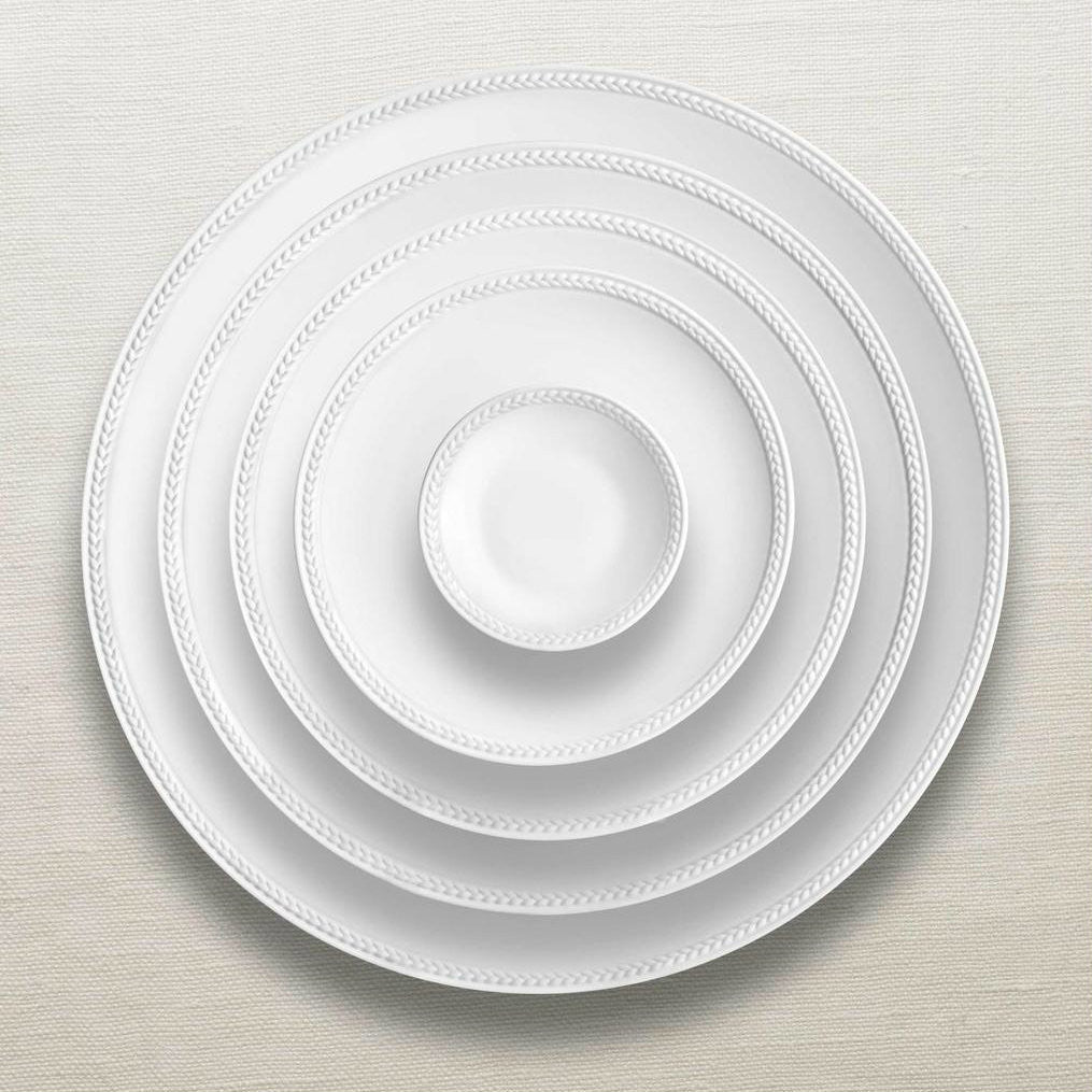 Soie Tressée White Bread & Butter Plate - RSVP Style